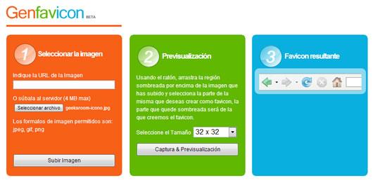 Genfavicon: para generar tu icono de cabecera para tu web