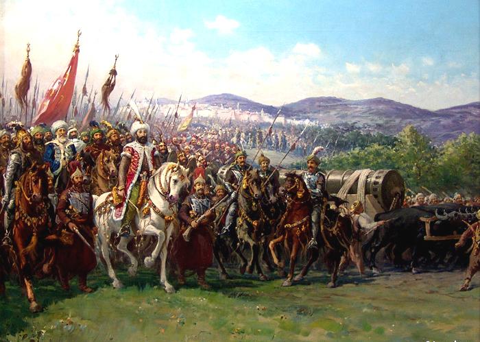 La caída de Constantinopla en manos otomanas. Fuente: Wikipedia
