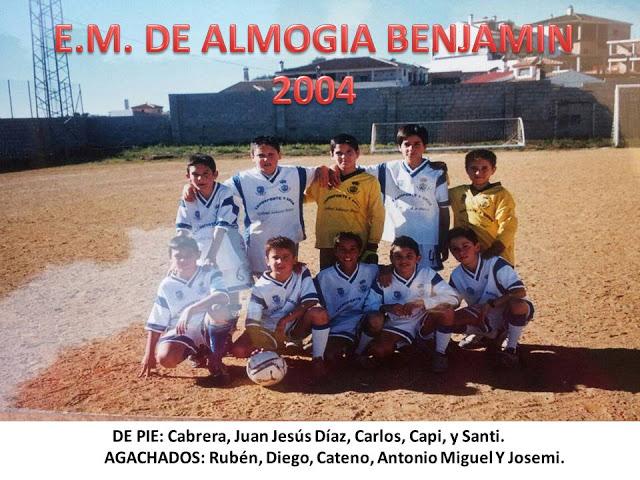 2004 BENJAMÍN, UNO DE MIS MEJORES EQUIPO.