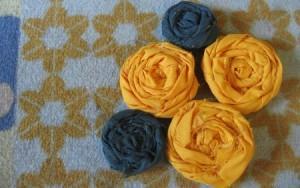 DIY tutorial flores rosas de tela