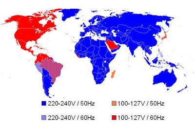 Enchufes en el mundo