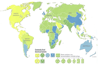 Enchufes en el mundo