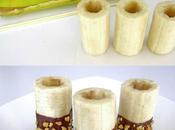 postre plátanos chocolate