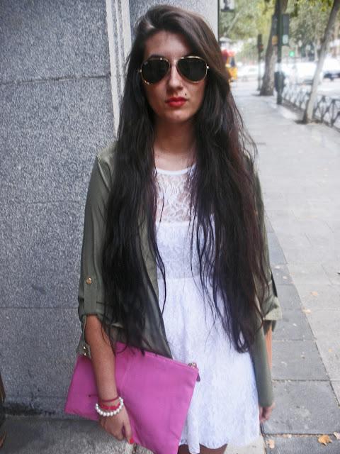 Dress with sneakers
