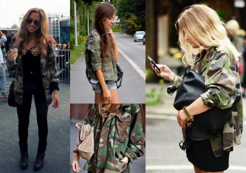 HOW TO WEAR; Militar Print.-