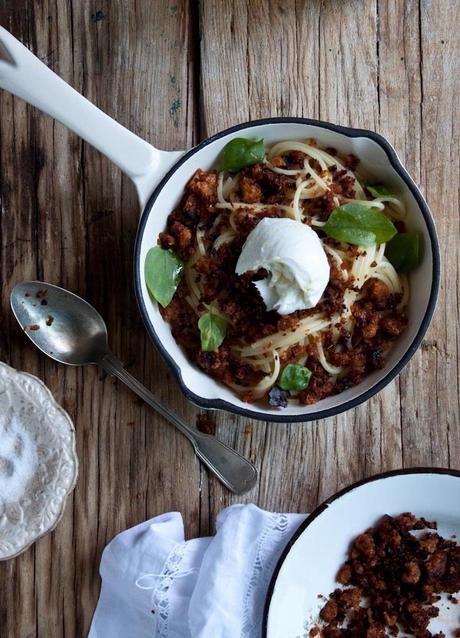 Pasta al estilo rústico. Viernes de receta