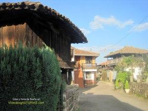 Bueño (Ribera de Arriba)  pueblo ejemplar Asturias 2012: Paseo horreos Bueño