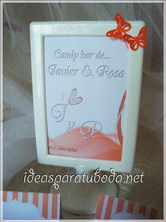 Candy Bar y Mariposas Marca Sitios