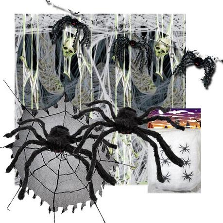 pack de decorados para una fiesta Halloween