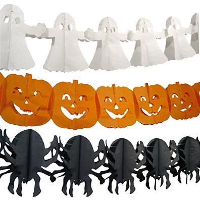 guirnaldas para decorar una fiesta Halloween