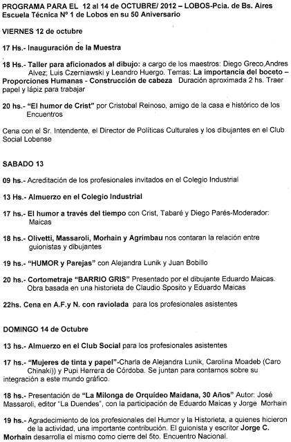 5° Encuentro del Humor y la Historieta de Lobos este fin de semana