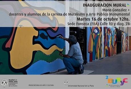 MONO GONZALEZ IC MURAL EN HOMENAJE A JUAN GELMAN