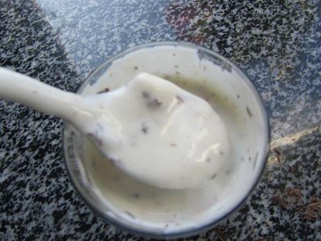 Yogur griego de stracciatella