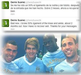 LESIÓN DE DENIS SUAREZ CON DOS MESES DE RECUPERACIÓN