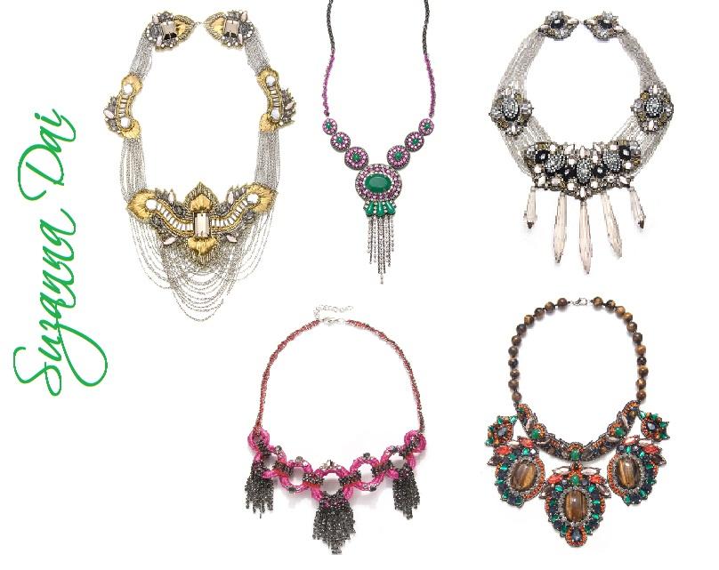 Brillo y Fluor tendencias de moda en collares