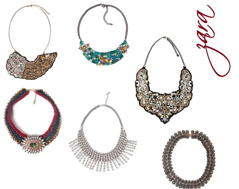 Brillo y Fluor tendencias de moda en collares