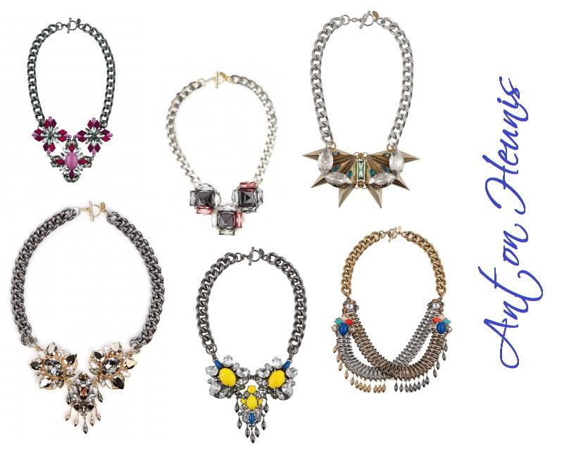 Brillo y Fluor tendencias de moda en collares