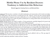 teléfonos móviles médicos residentes: Tendencia conducta adictiva Aggarwal col.