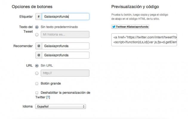 Como añadir el botón de Twitter a tu web o blog