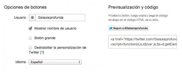 Como añadir el botón de Twitter a tu web o blog