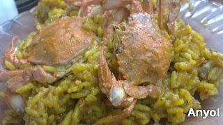 Arroz con cangrejo de La Caleta, Málaga