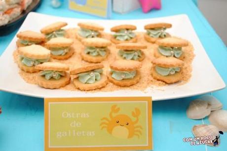 Mesa de dulces “Debajo del mar”