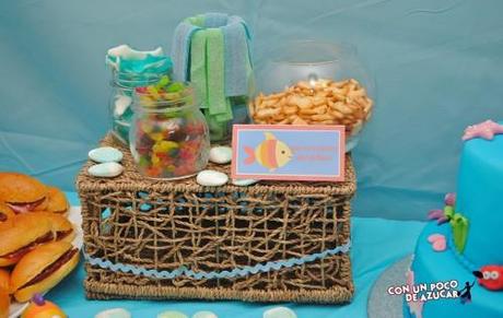 Mesa de dulces “Debajo del mar”