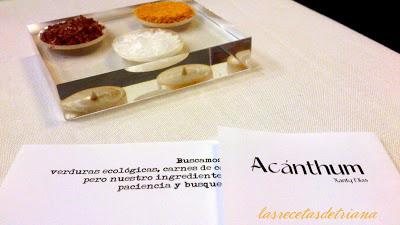 Acànthum...una noche única, llena de sensaciones!!!