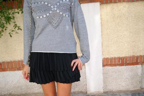 Grey Sweater & Skirt Grey Sweater & Skirt