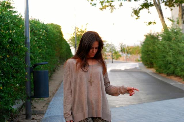 Pantalones de leopardo de Blanco