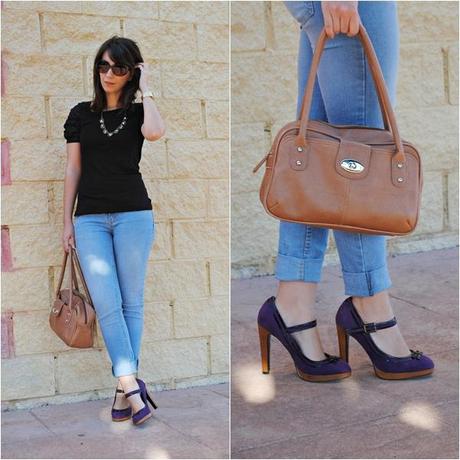 Look of the day: Purple Heels 1