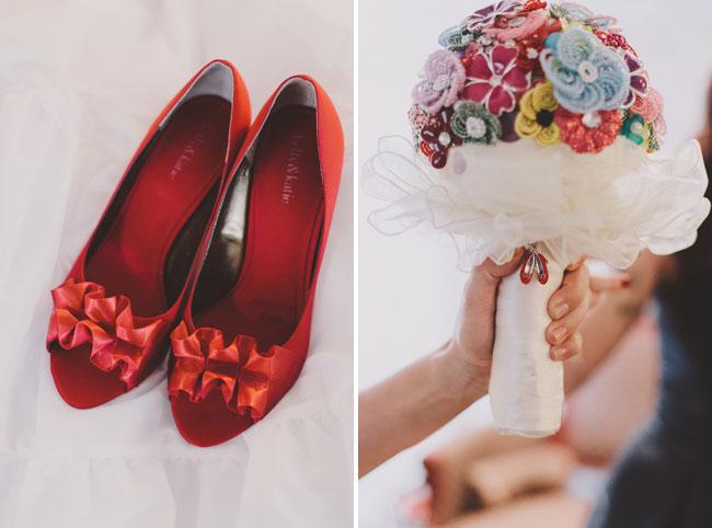 zapatos de boda rojos