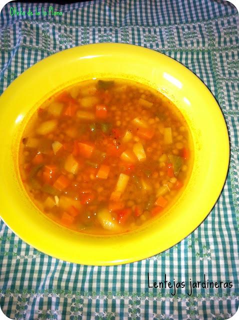 LENTEJAS JARDINERAS(LENTEJAS CON VERDURAS)
