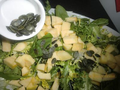 Ensalada verde con aliño suizo