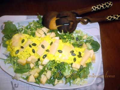 Ensalada verde con aliño suizo