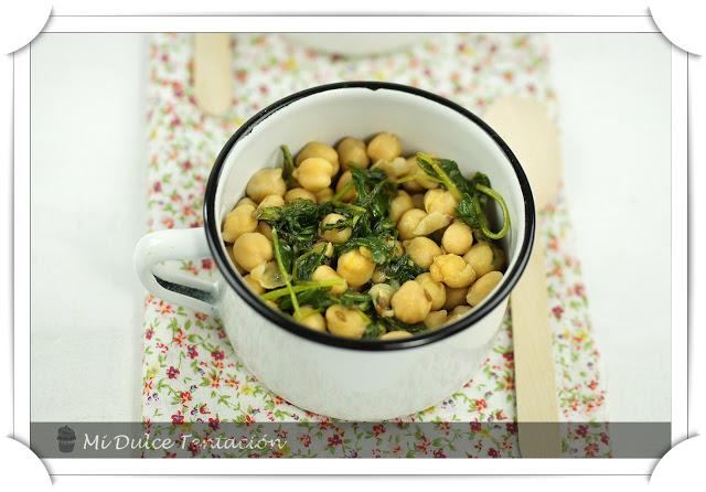 Garbanzos con Rúcula al Jerez