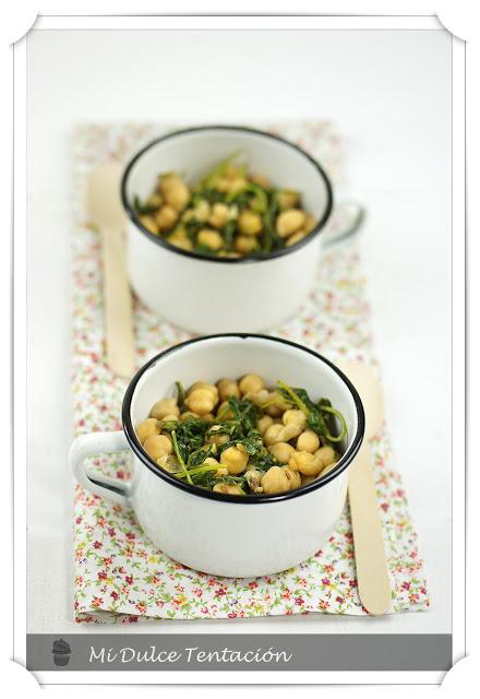 Garbanzos con Rúcula al Jerez