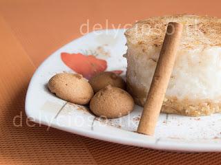 Tarta de Arroz con Leche y Galletas Coral
