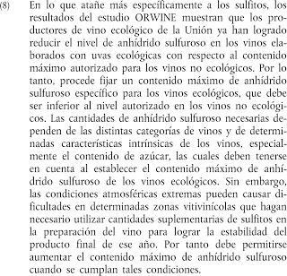 Ya tenemos vino ecológico, o algo así. Ya tenemos vino ecológico, o algo así.