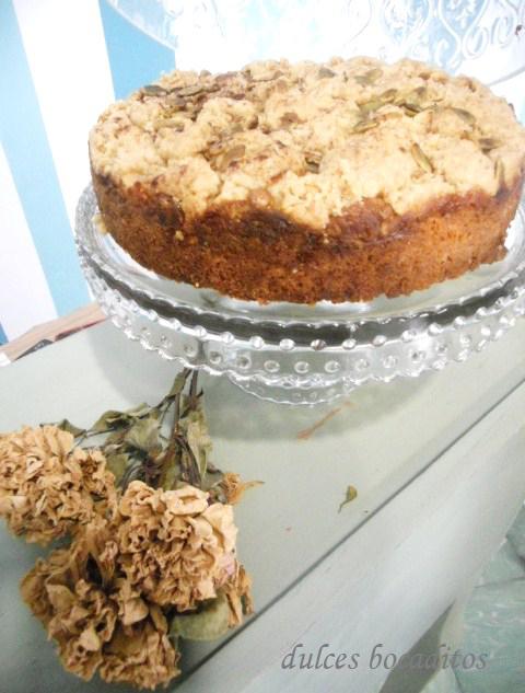 TARTA DE CALABAZA CON CRUMBLE DE CALABAZA