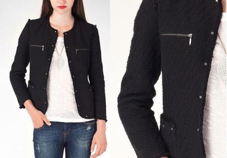 VISTE COMO: SARA CARBONERO de negro con tachuelas!