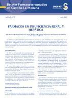 Uso de fármacos en Insuficiencia Renal (IR).