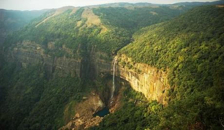 Cascadas Nohkalikai, Cherrapunjee, Meghalaya, India