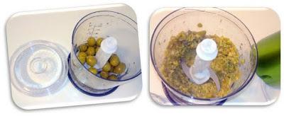 Panecillos de aceituna verde