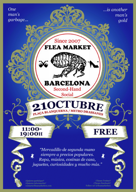 Venta e intercambio de ropa de segunda mano en el Flea Market