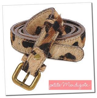 Leopard belt