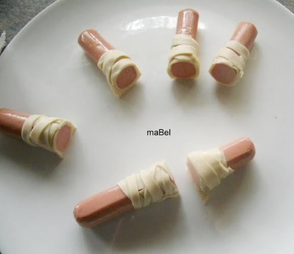 Momia y dedos de momia de Halloween