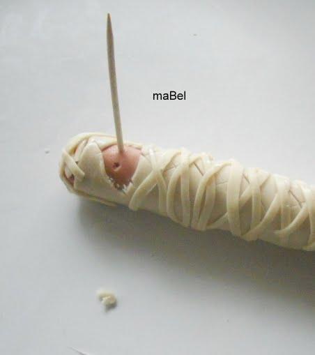 Momia y dedos de momia de Halloween