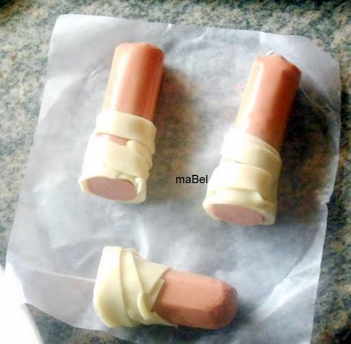 Momia y dedos de momia de Halloween