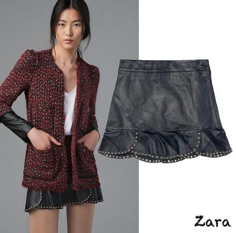 La otra famosa falda de cuero de Zara La otra famosa falda de cuero de Zara